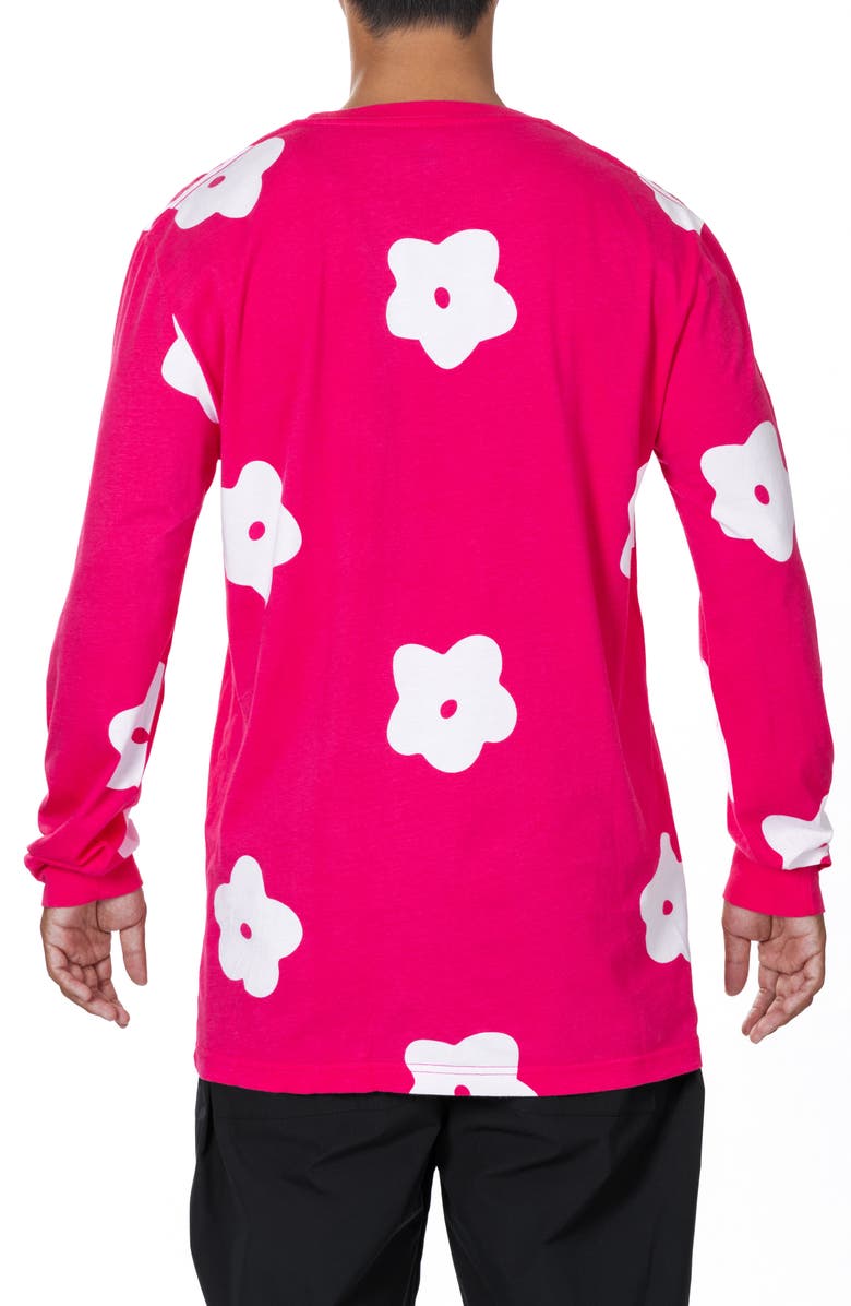 VAST Floral Long Sleeve Graphic T-Shirt, Alternate, color, Fuchsia