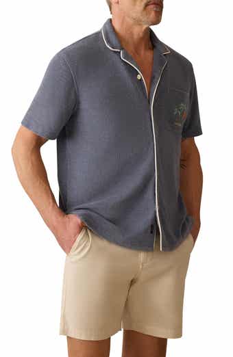 Faherty Cabana Terry Cloth Camp Shirt