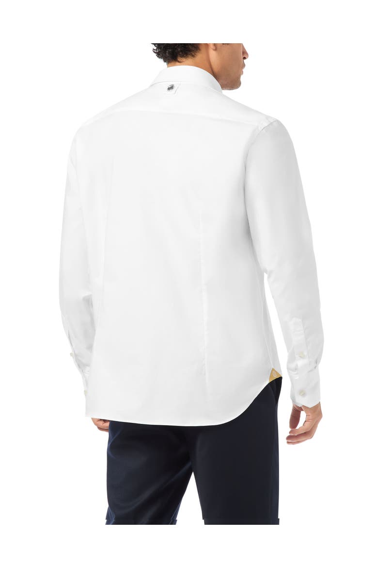 Embroidered Cotton Shirt Loose Fit Men, Alternate, color, white