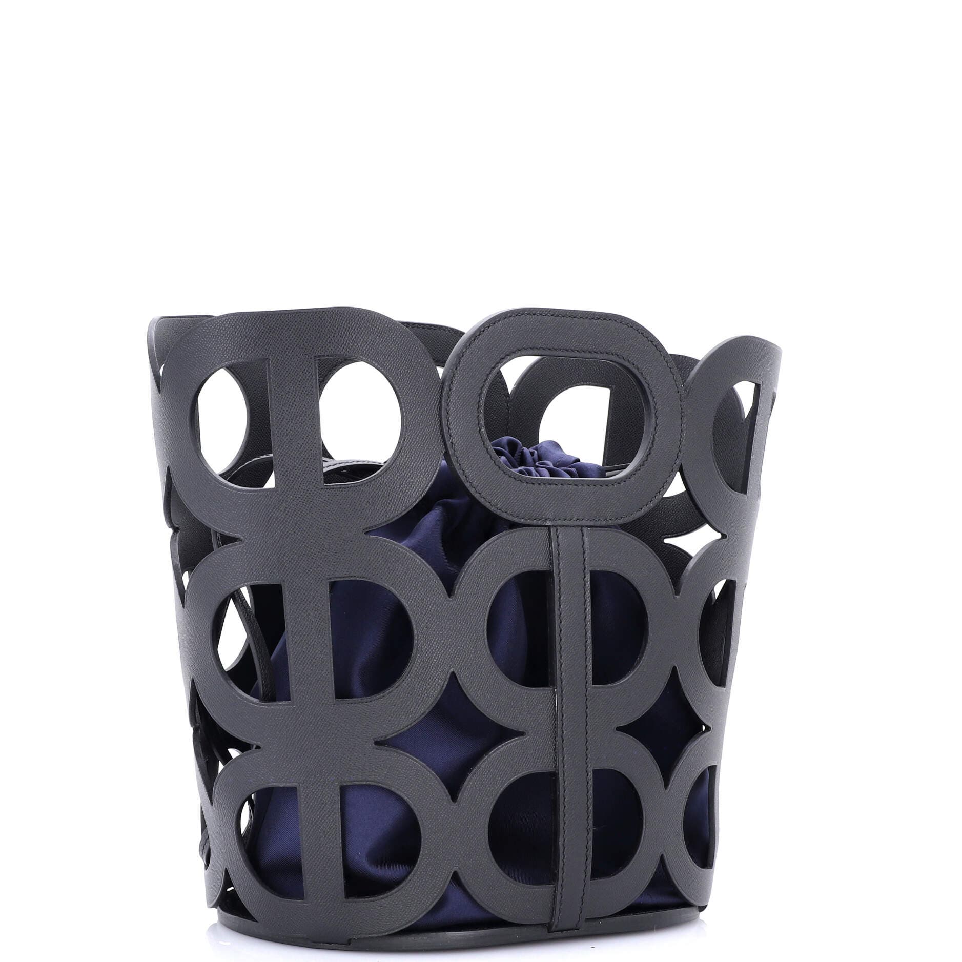 Pre-Owned Hermes Chaine d'Ancre Handbag Madame, Alternate, color, Noir