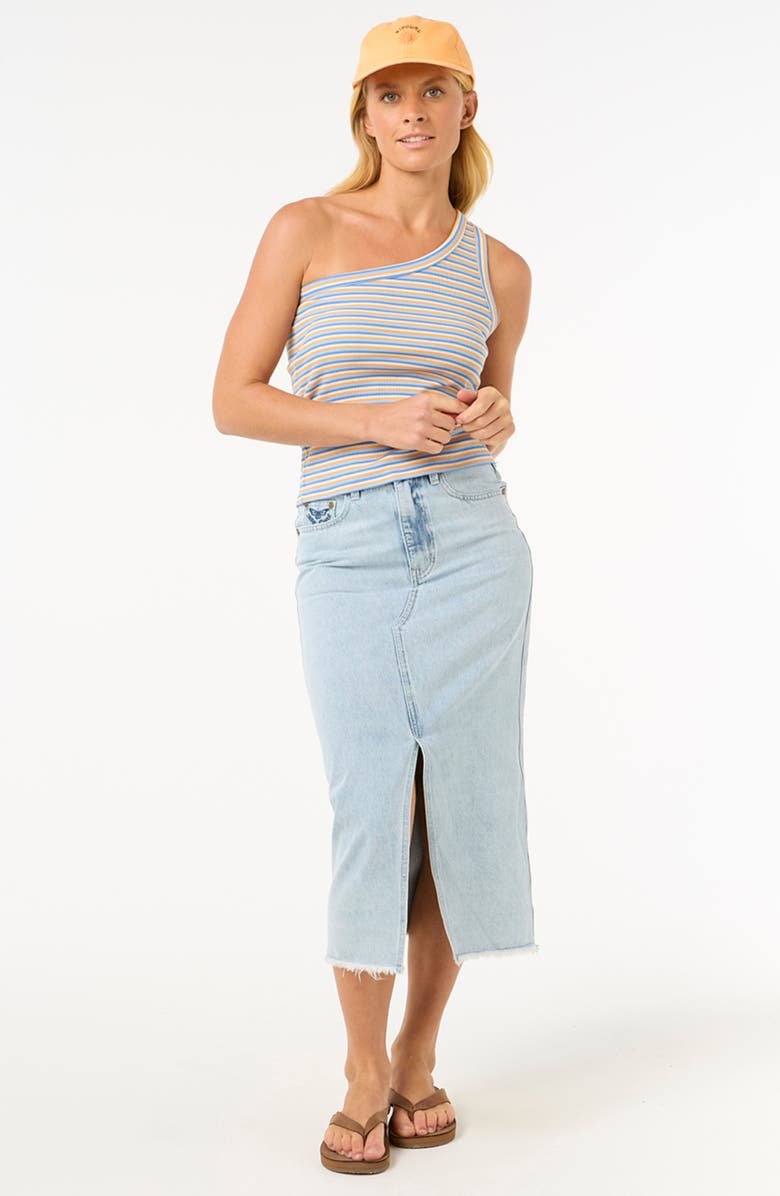 Rip Curl Las Dalias One Shoulder Tank, Alternate, color, Blue