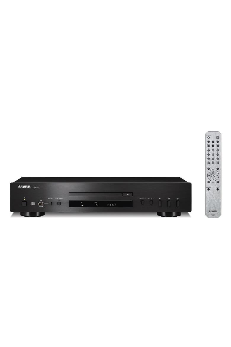 CD-S303 CD Player with MP3/WMA/LPCM/FLAC/USB Compatibility, Main, color, Black