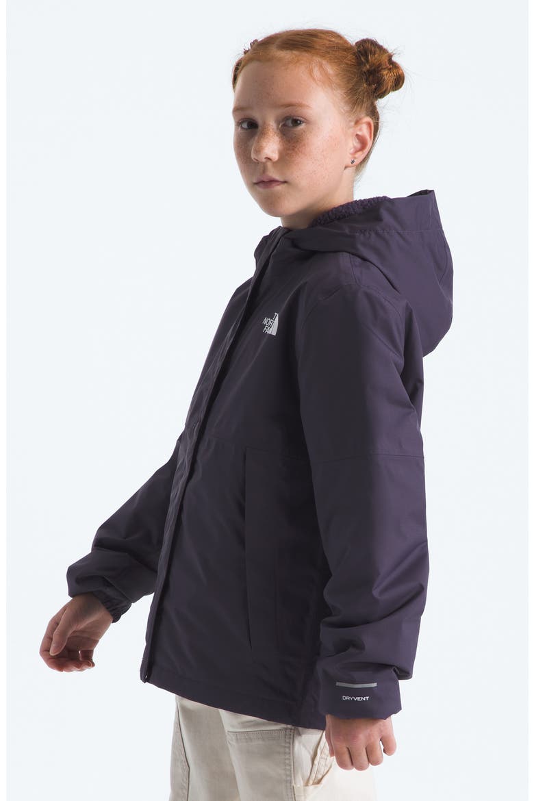 Kids' Antora Hooded Waterproof Rain Jacket, Alternate, color, ENDLESS DUSK