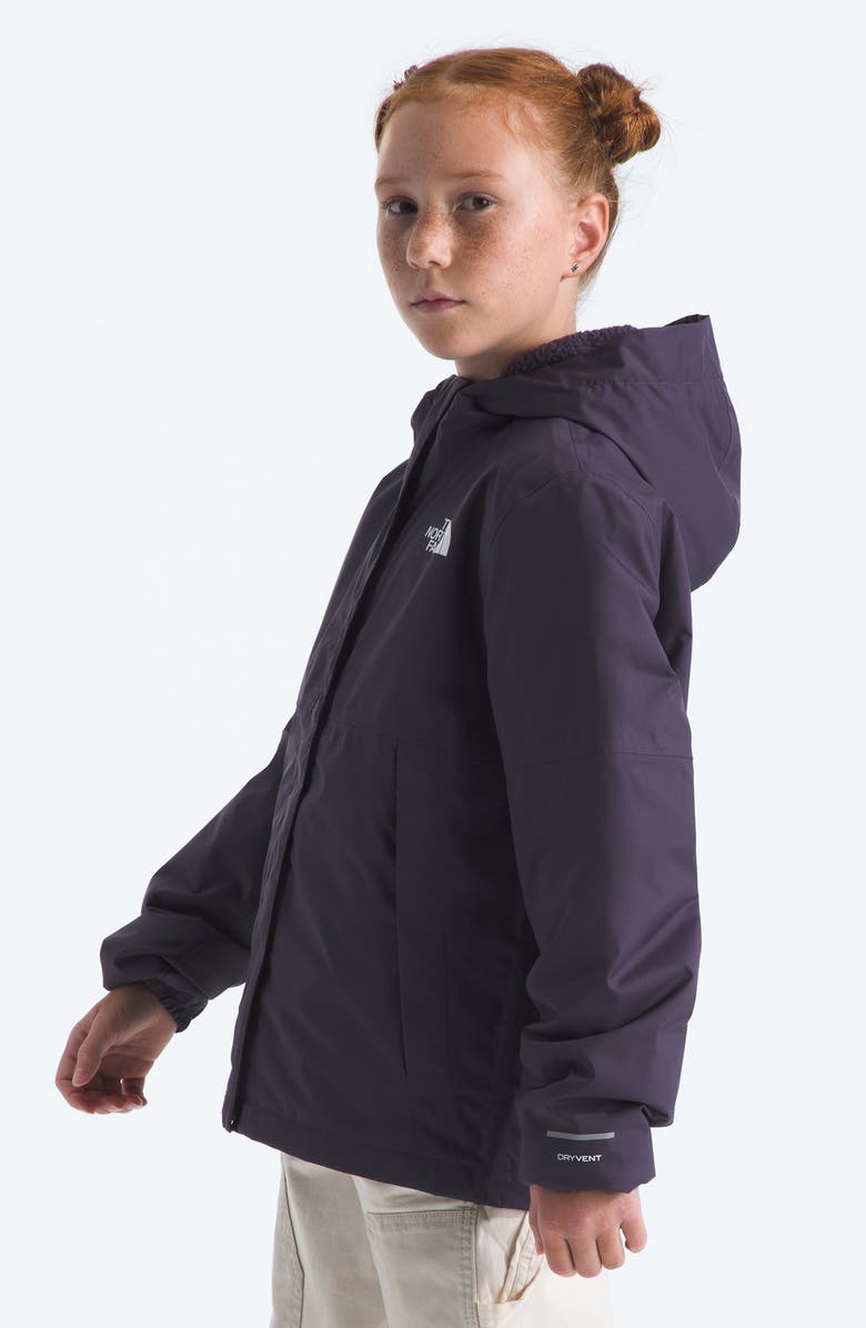 The North Face Kids' Antora Hooded Waterproof Rain Jacket, Alternate, color, Endless Dusk