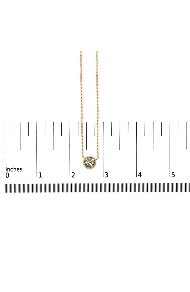 Haus of Brilliance 10K Yellow Gold 2.0 Cttw Round Bezel Set Diamond Solitaire Pendant Necklace, Alternate, color, Yellow Gold