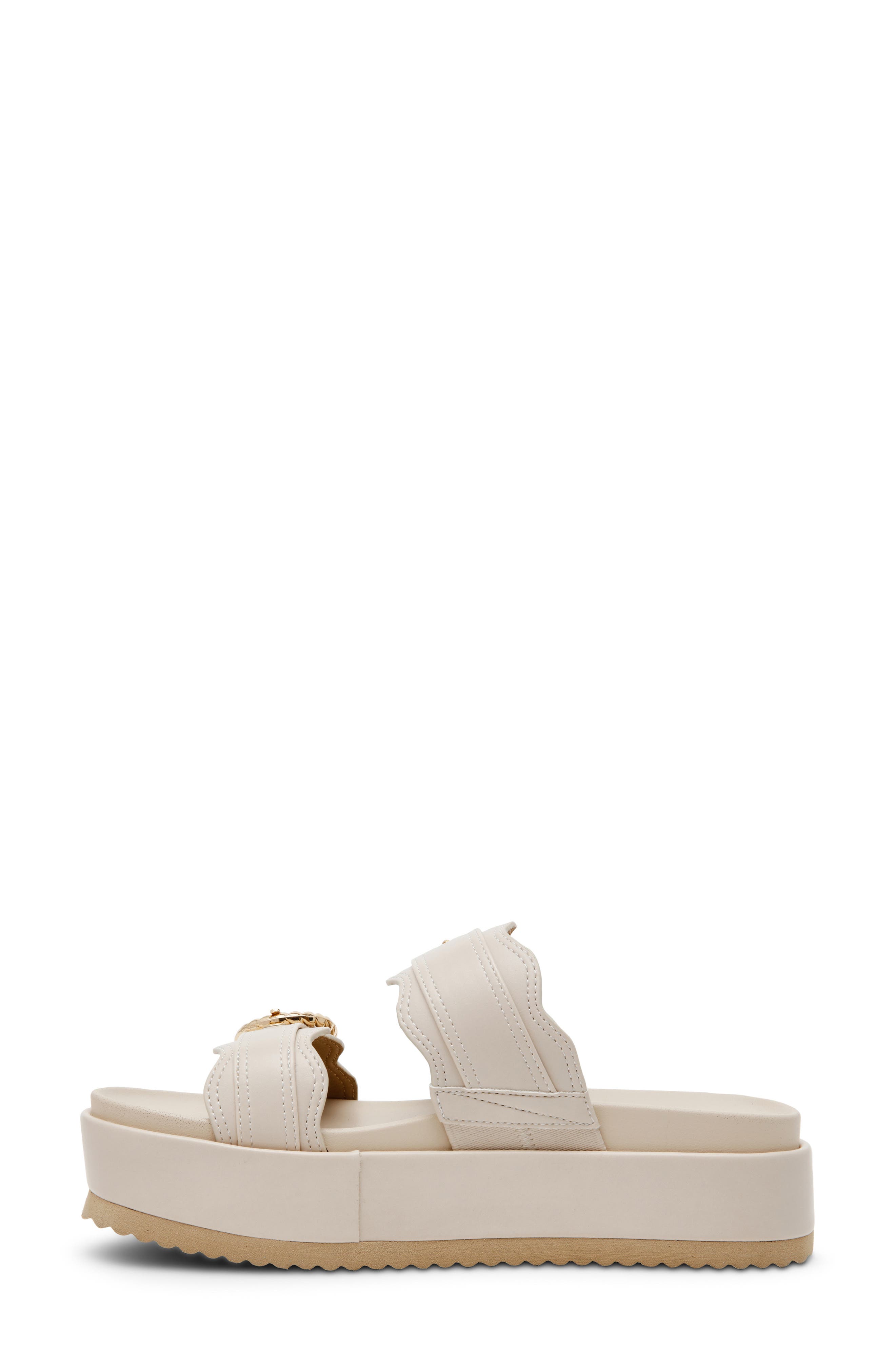 DV by Dolce Vita Serpent Platform Slide Sandal, Alternate, color, Ivory Smooth