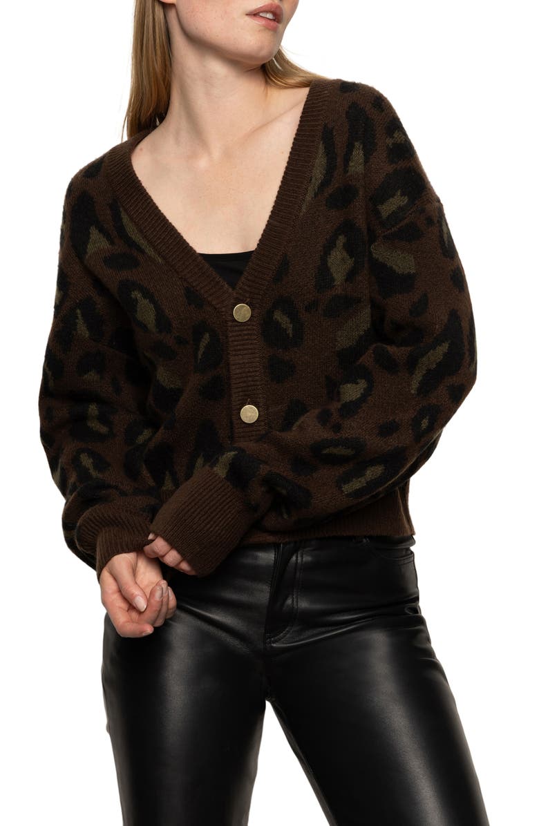 Sanctuary Meow Cardigan, Alternate, color, Kitty Camo