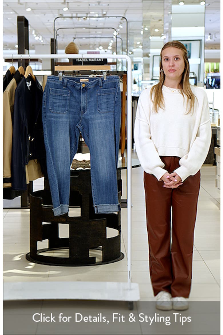 Amy High Waist Patch Pocket Crop Skinny Jeans video