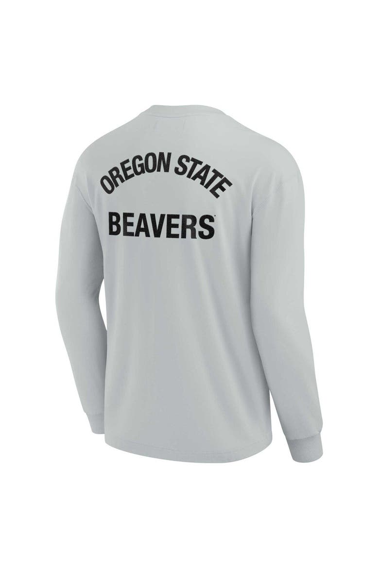 Unisex Fanatics Signature Gray Oregon State Beavers Elements Super Soft Long Sleeve T-Shirt, Alternate, color, Gray