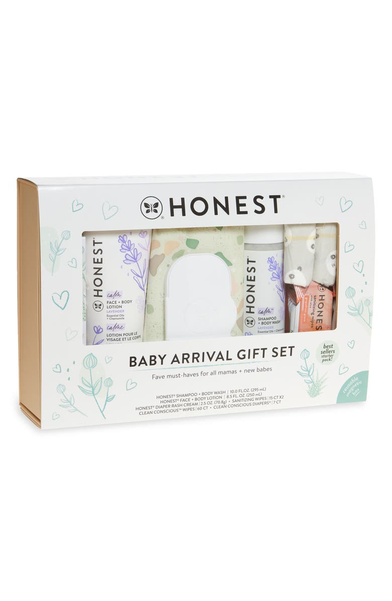 HONEST BABY Baby Arrival Gift Set, Alternate, color, White