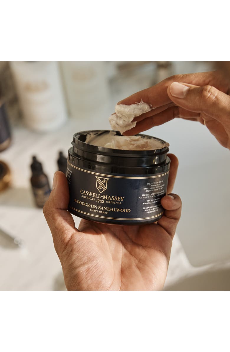 Caswell-Massey Woodgrain Sandalwood Shave Cream, Alternate, color, Regular