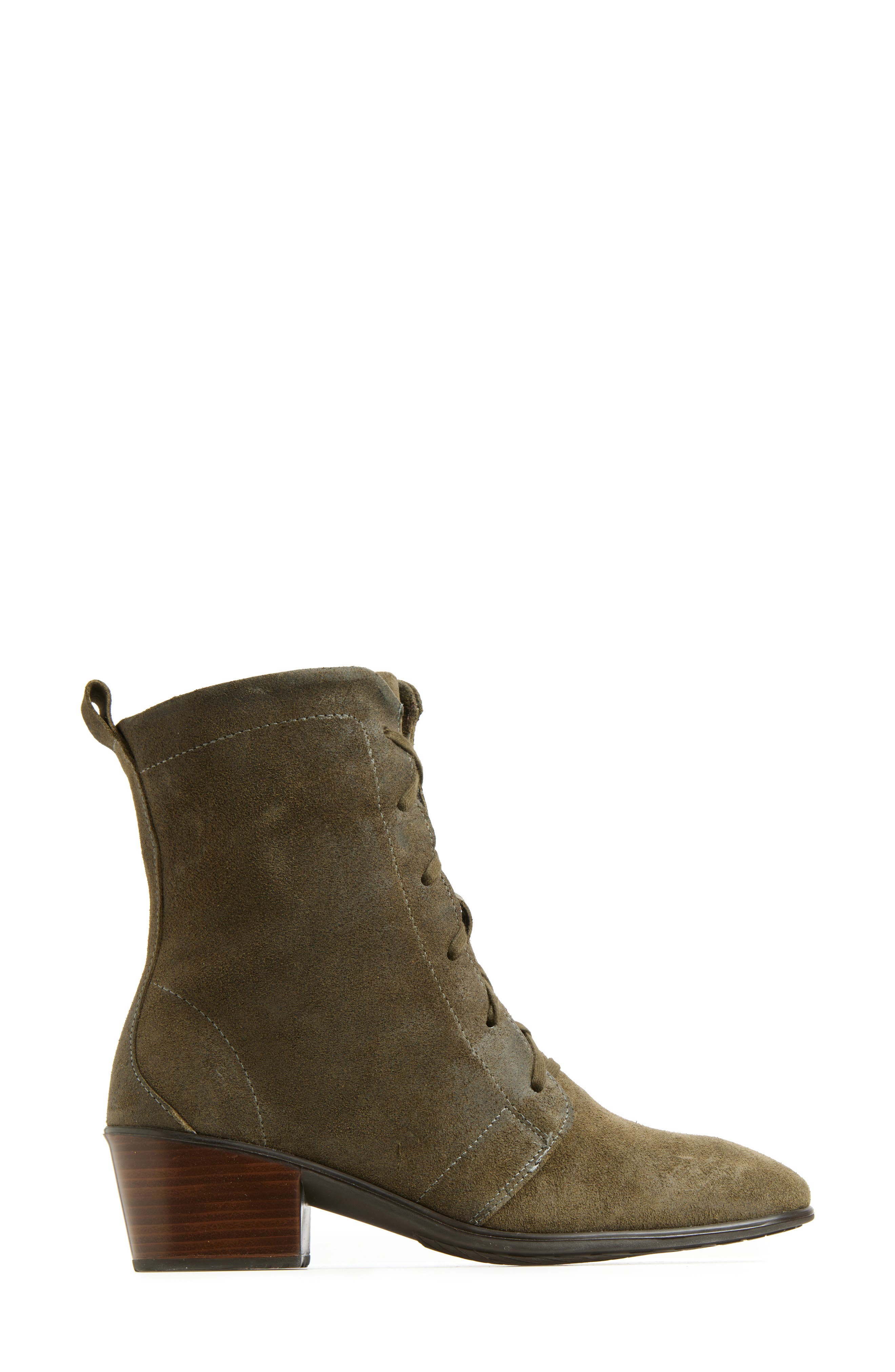 Naot Majesty Lace-Up Boot, Alternate, color, Oily Olive Suede