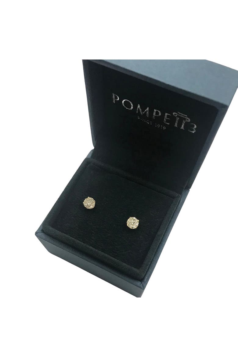 1 CT. T.W. Natural Diamond Studs 14K or Gold, Alternate, color, Yellow Gold