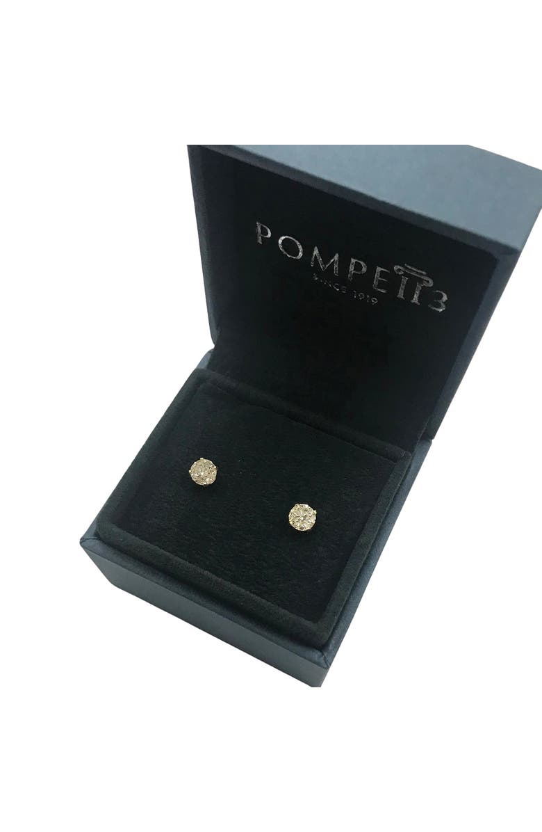 Bliss Diamond 1 CT. T.W. Natural Diamond Studs 14K or Gold, Alternate, color, 