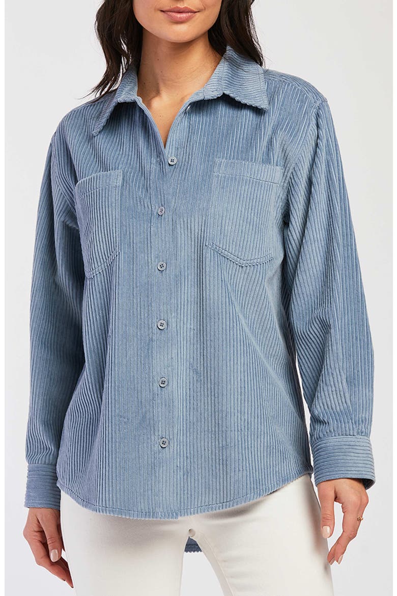 Elle Corduroy Shirtjacket, Alternate, color, BABY BLUE