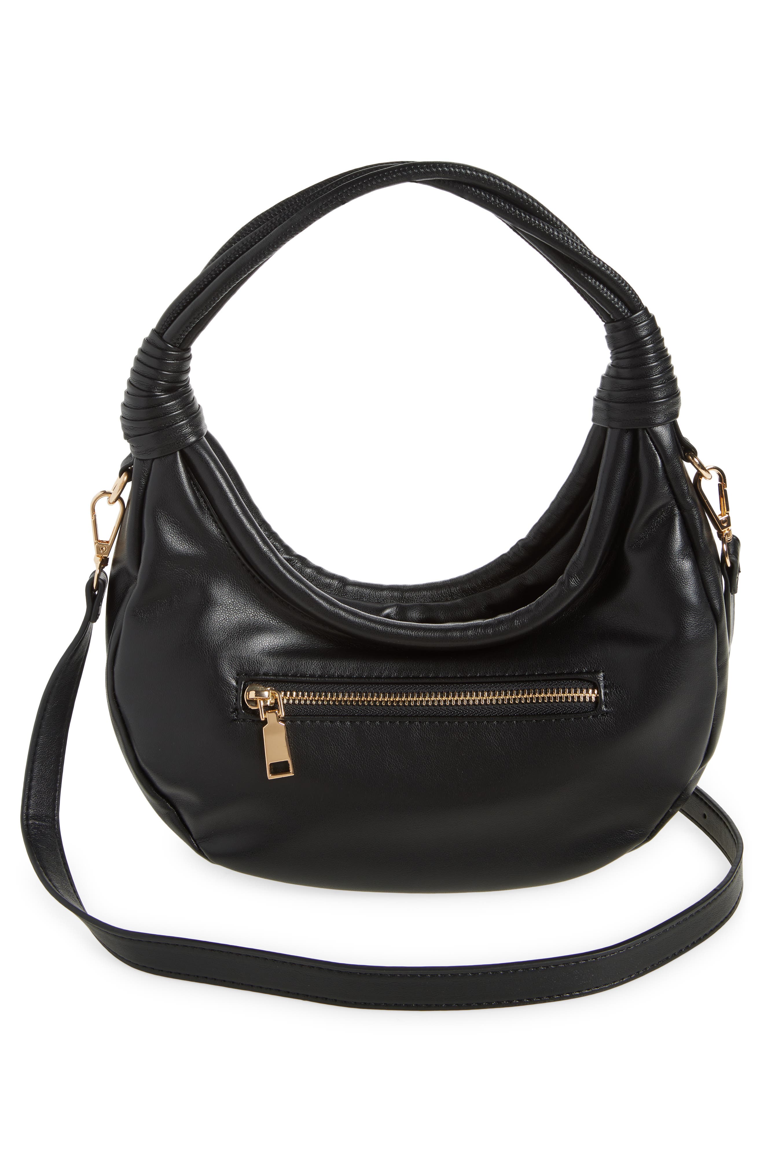 URBAN EXPRESSIONS HANDBAGS Faux Leather Crossbody Bag, Alternate, color, Black