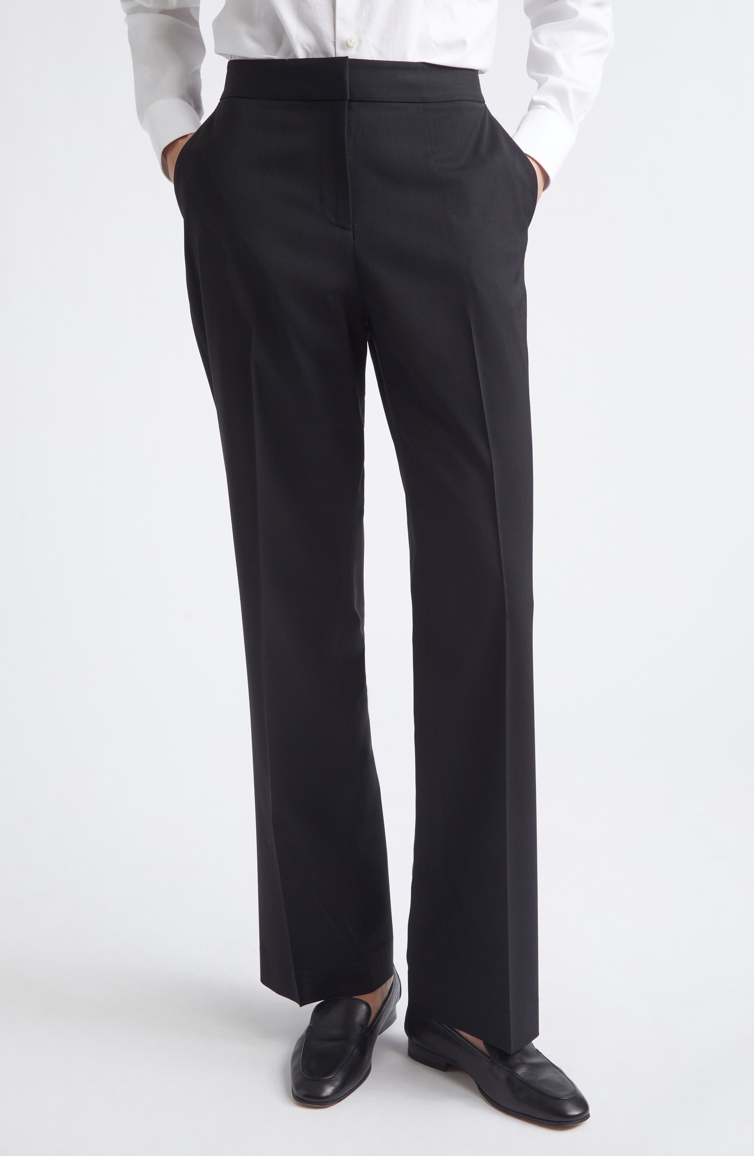 Irving Straight Leg Stretch Wool Pants