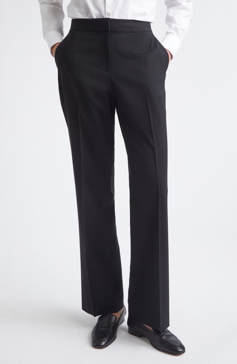 Lafayette 148 New York Irving Straight Leg Stretch Wool Pants