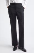 Lafayette 148 New York Irving Straight Leg Stretch Wool Pants