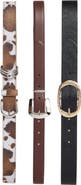 Vince Camuto Assorted Set of 3 Belts
