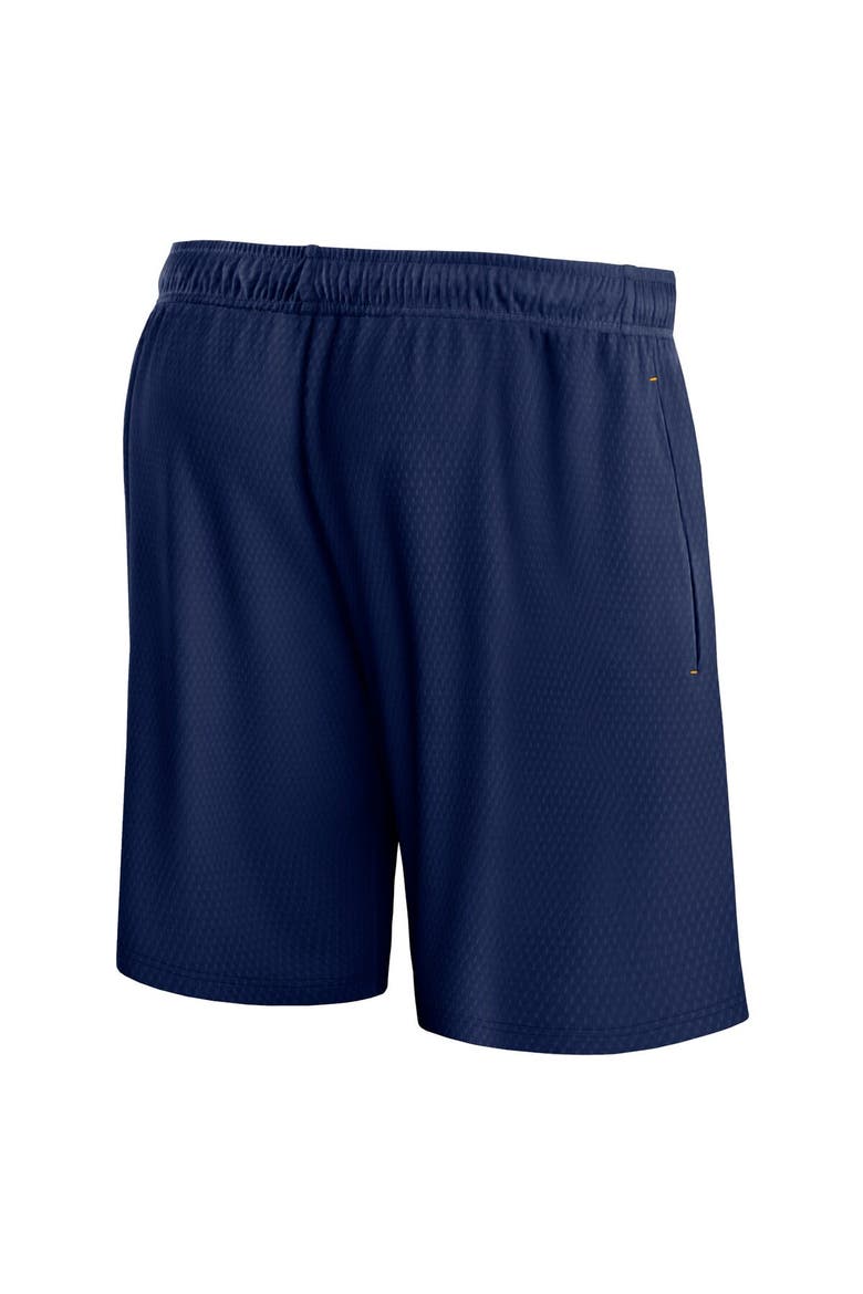 Men's Fanatics Branded Navy Indiana Pacers Post Up Mesh Shorts, Alternate, color, Navy