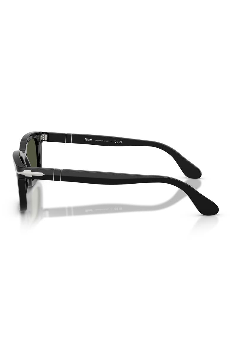 53mm Rectangular Sunglasses, Alternate, color, BLACK / GREEN