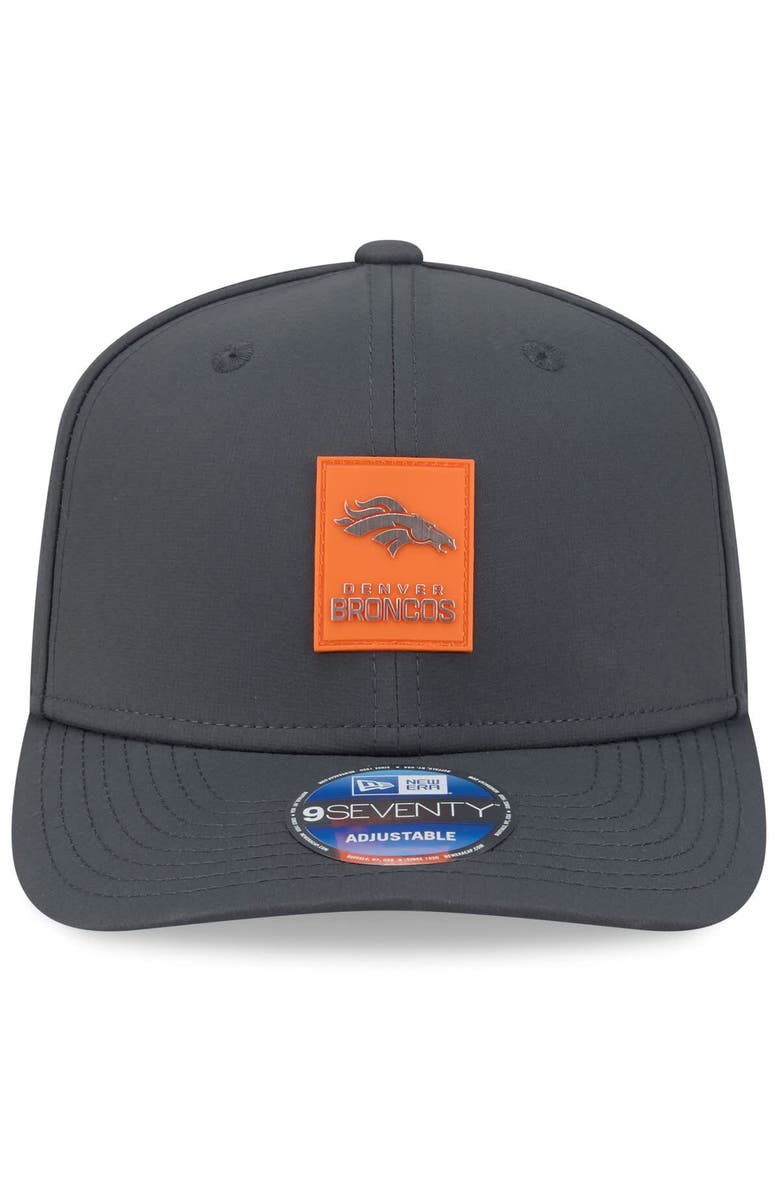 New Era Men's New Era Charcoal Denver Broncos 2025 Sideline Cold Weather 9SEVENTY Adjustable Hat, Alternate, color, 