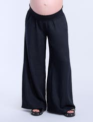 MOTHERHOOD MATERNITY Smocked Waist Wide Leg Pant