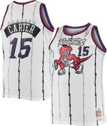 Mitchell & Ness Men's Mitchell & Ness Vince Carter White Toronto Raptors 1998/99 Big & Tall Hardwood Classics Swingman Jersey