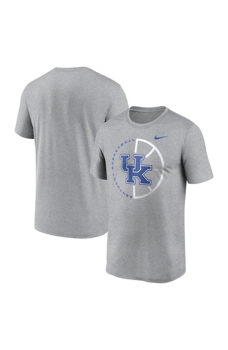 Nike Men's Nike Heather Gray Kentucky Wildcats Legend Basketball Icon Performance T-Shirt, Main, color, 