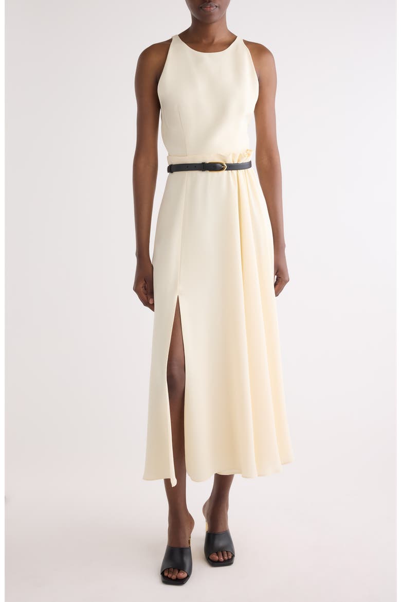 Sleeveless Fluid Dress, Main, color, IVORY