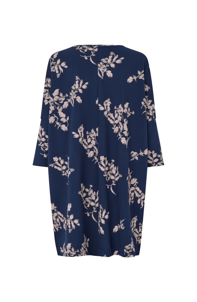 Masai Copenhagen MaGabini Floral Tunic Top, Alternate, color, Navy Blazer