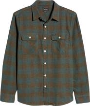 Brixton Bowery Check Flannel Button-Up Shirt