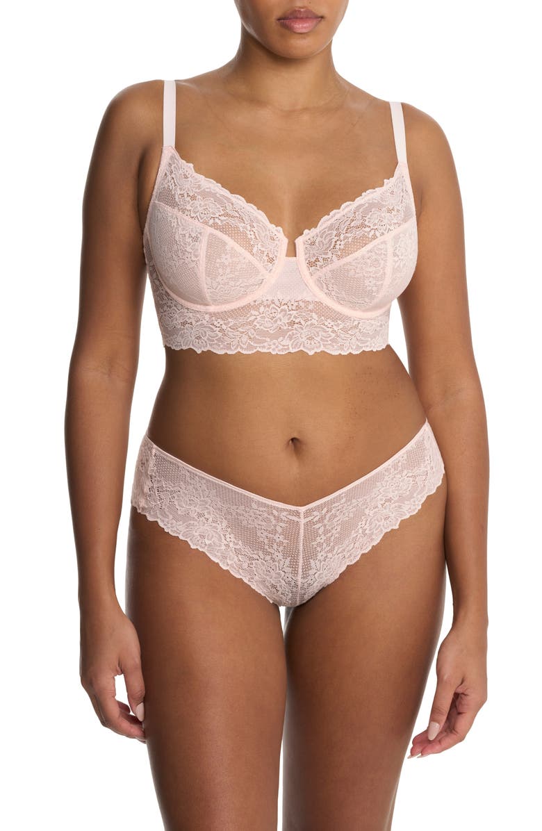 Natori Heavenly High Cut Briefs, Alternate, color, Whisper Pink