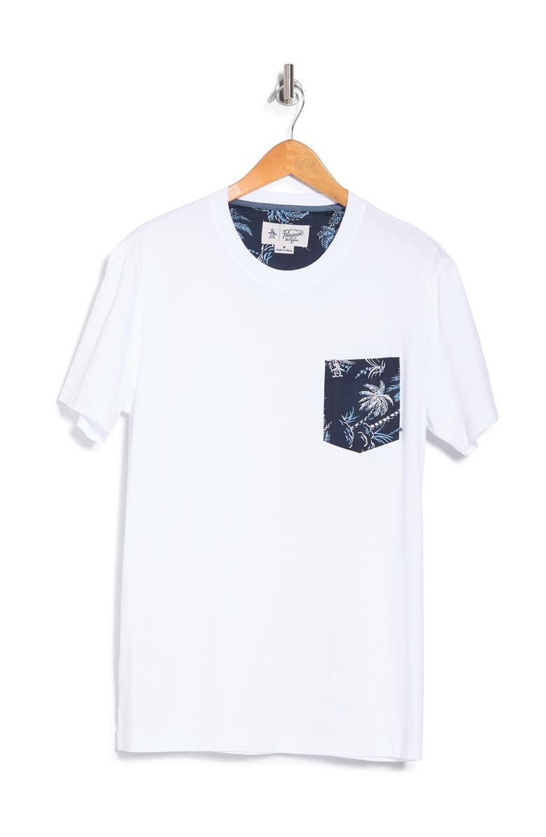 Original Penguin Palm Pocket Tee, Alternate, color, 