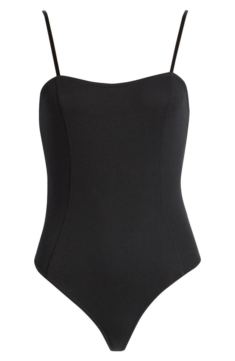 Open Edit Rib Camisole Bodysuit, Alternate, color,