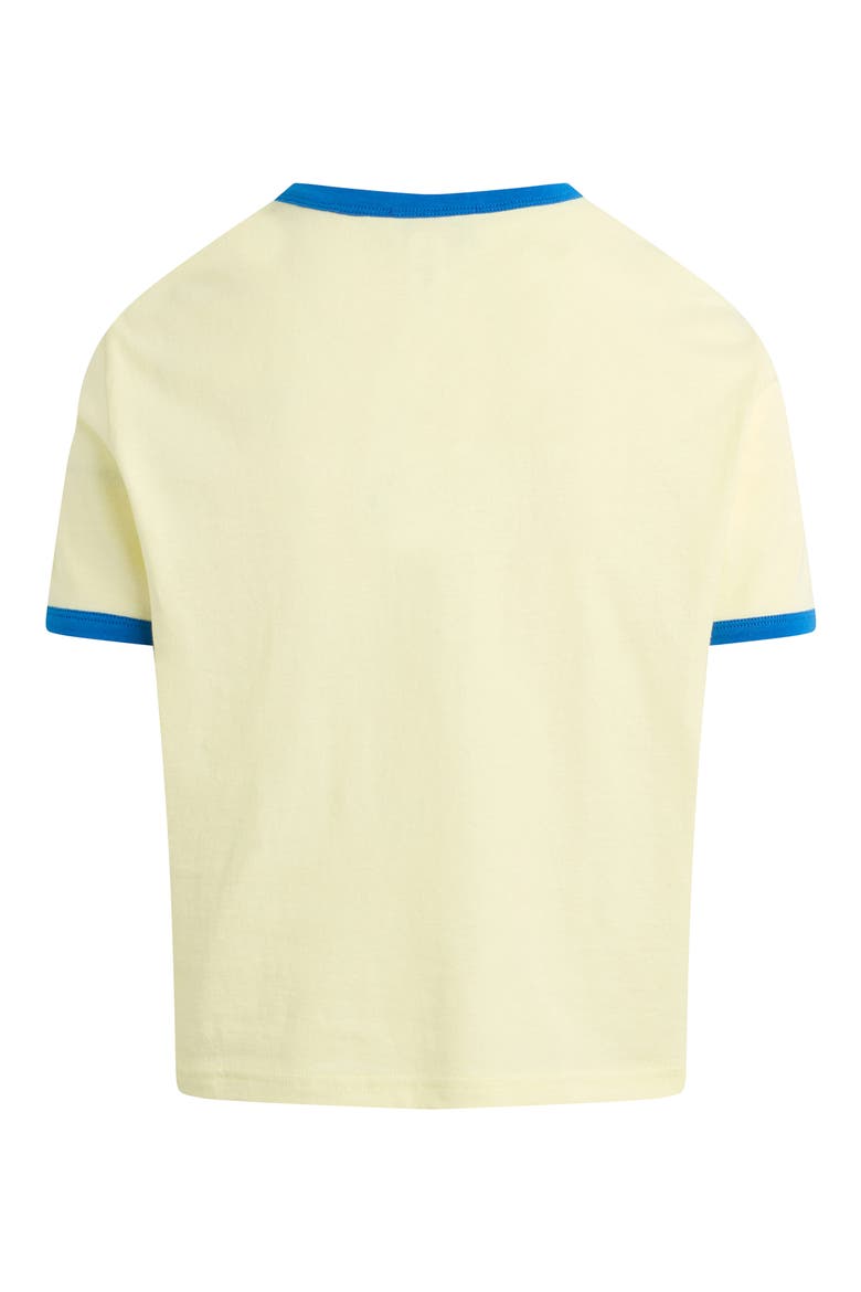 x 'Nobody Wants This' Contrast Binding Organic Cotton Graphic T-Shirt, Alternate, color, YELLOW/ BRIGHT BLUE
