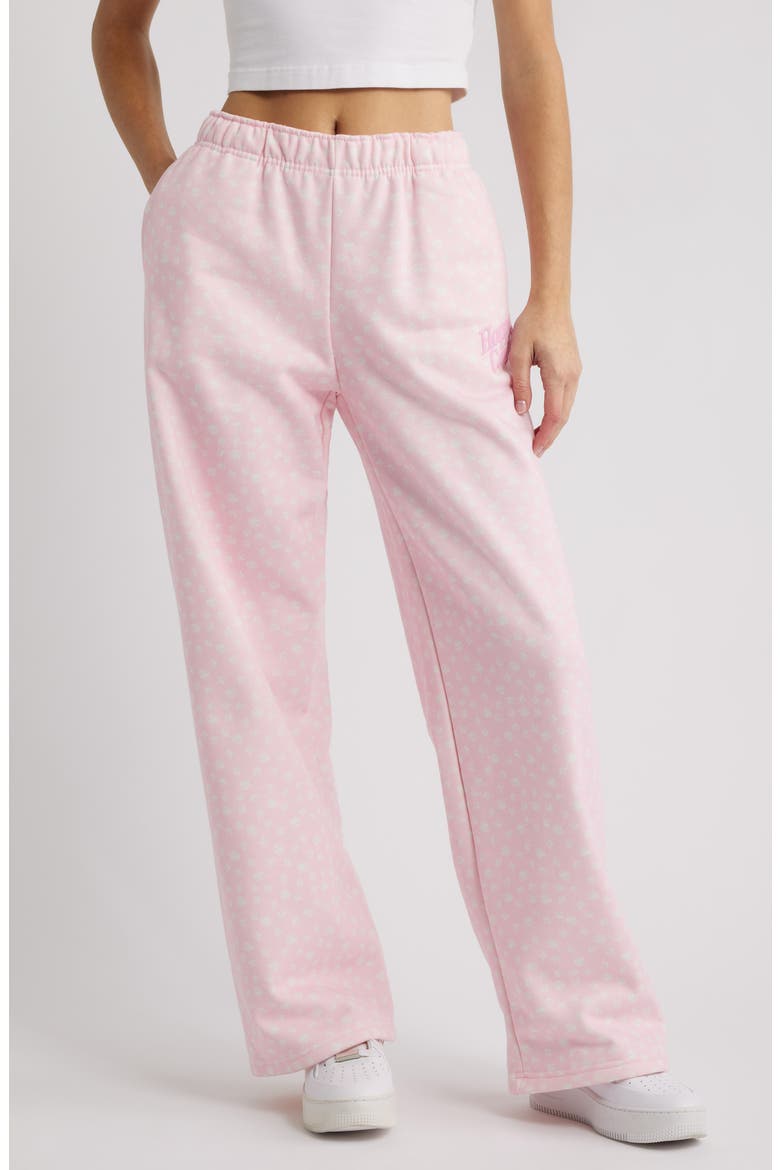 Angel Bear Core Sweatpants, Main, color, BABY PINK