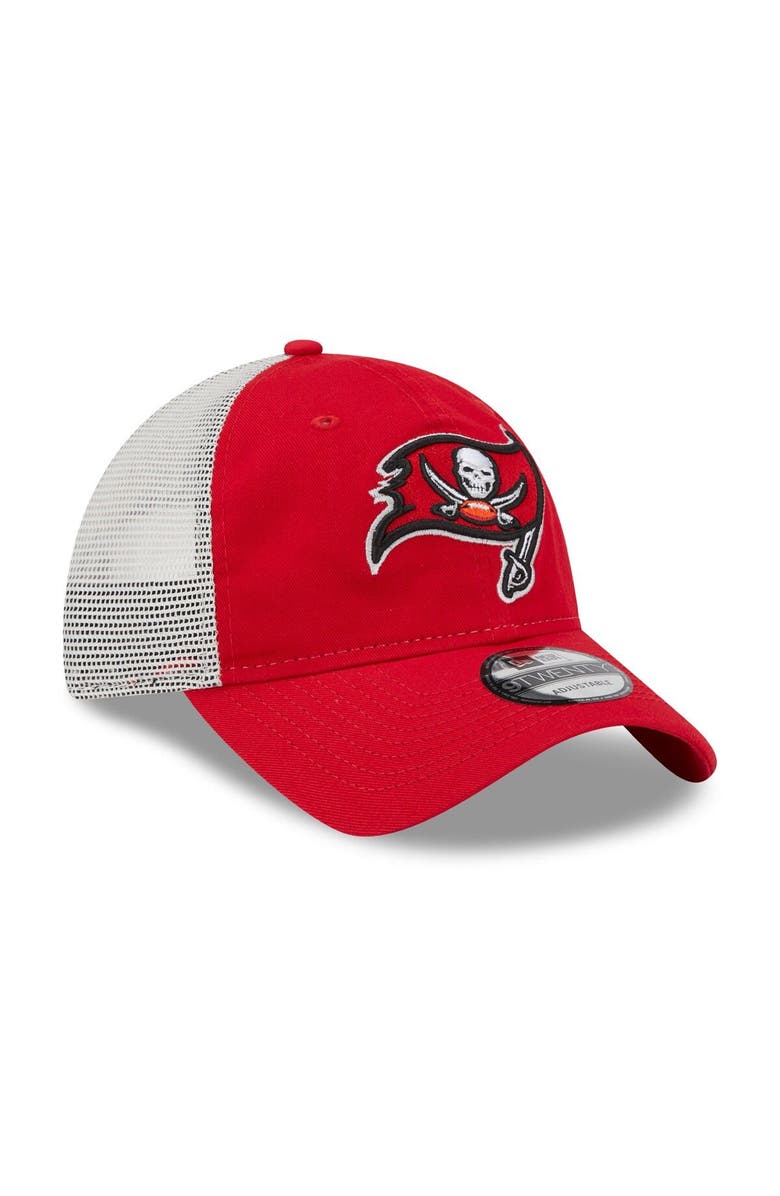 New Era Men's New Era Red/Natural Tampa Bay Buccaneers Loyal 9TWENTY Trucker Hat, Alternate, color, 