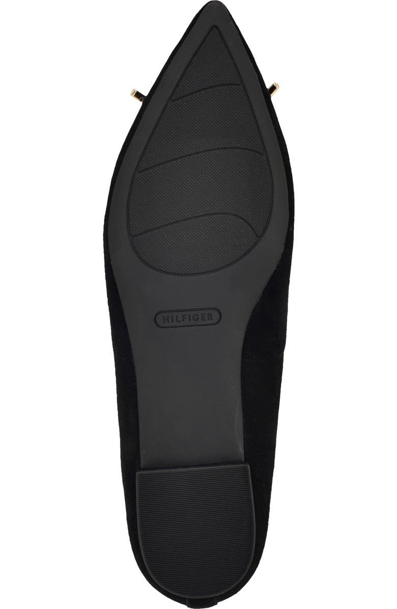 Tommy Hilfiger Kimio Pointed Toe Flat, Alternate, color, Black