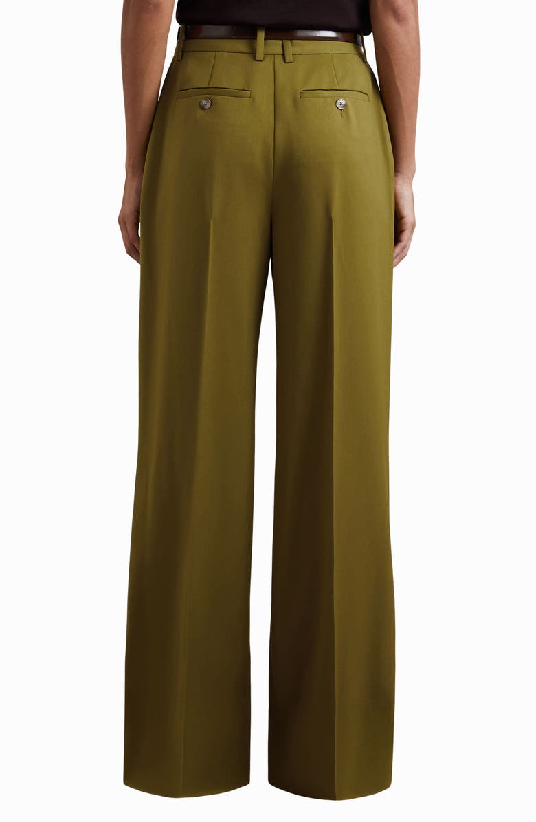 Reiss Luisa Pintuck Pants, Alternate, color, Green