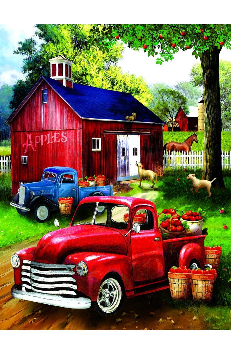 Sunsout Apples for Sale 300 piece Jigsaw Puzzle for Adults, Alternate, color, Multicolor