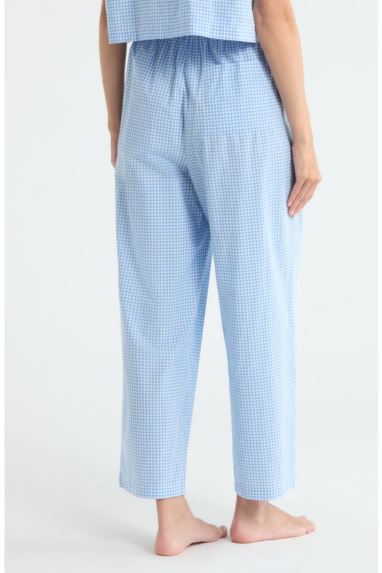 Airy Cotton Ankle Lounge Pants, Alternate, color, MARKET CHECK