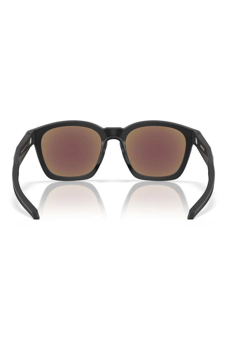 Gender Inclusive Shackle 52mm Square Sunglasses, Alternate, color, MATTE BLACK / PRIZM SAPPHIRE