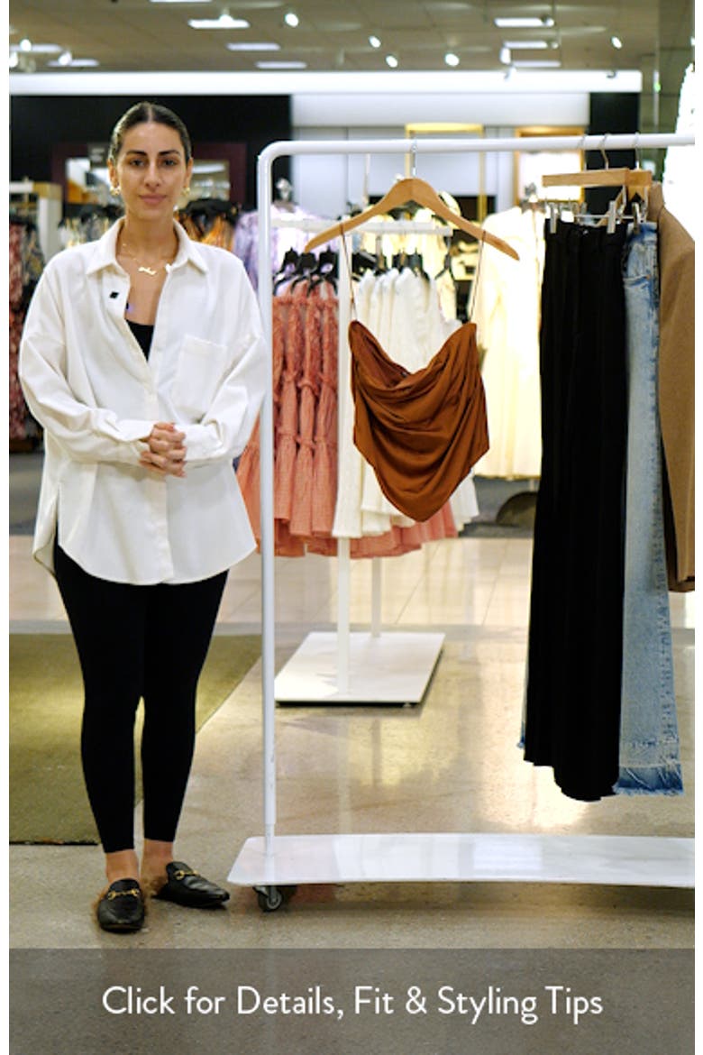 Handkerchief Hem Strapless Satin Top video