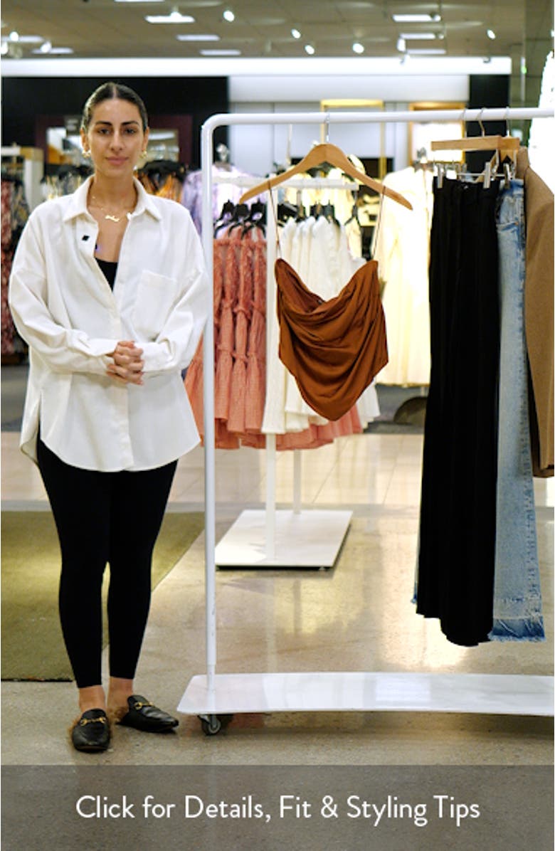 Handkerchief Hem Strapless Satin Top, sales video thumbnail