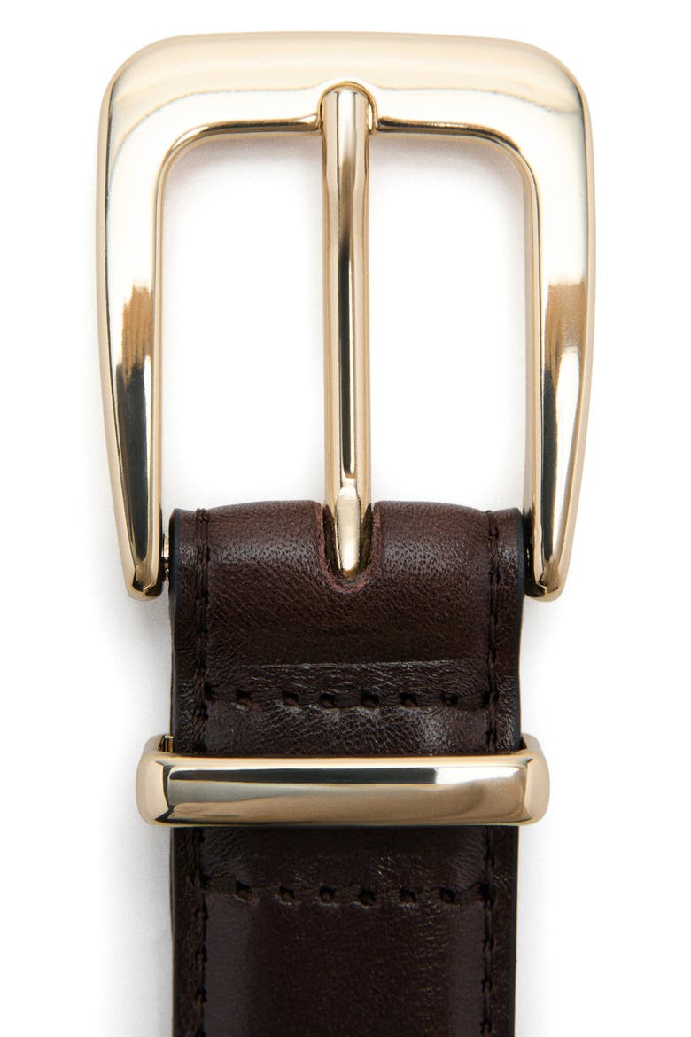 Leather Belt, Alternate, color, CHOCOLATE