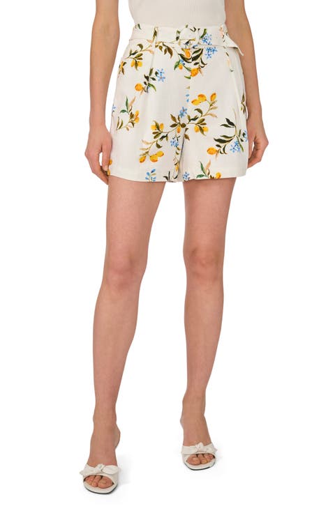 Belted Pleated Shorts