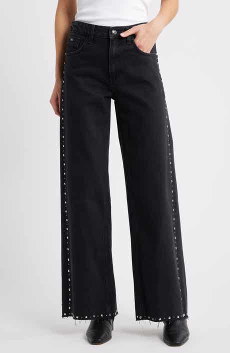 Rebecca Stud Seam Wide Leg Jeans