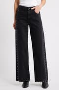 Mavi Jeans Rebecca Stud Seam Wide Leg Jeans